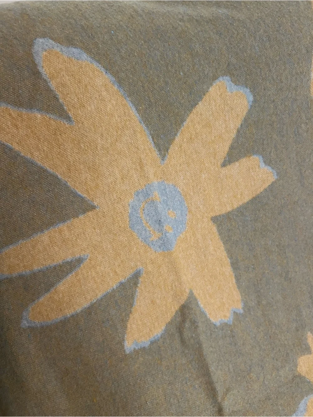 Sack Cloth & Ashes Floral Reversible Smiley Blanket